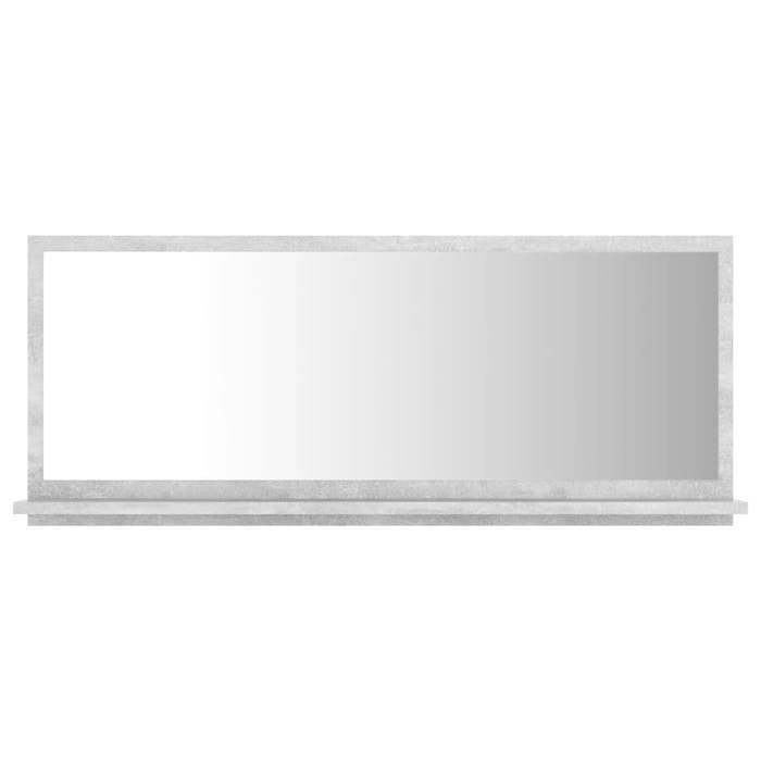 VidaXL Bathroom Mirror Makeup Mirror Wall Mirror Decoration Decorative Mirror Home Interior Concrete Grey 804584