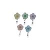 Flower Retractable Badge Holder Chest Card Easy Pull Buckle ID Card Holder  Office School Supplies