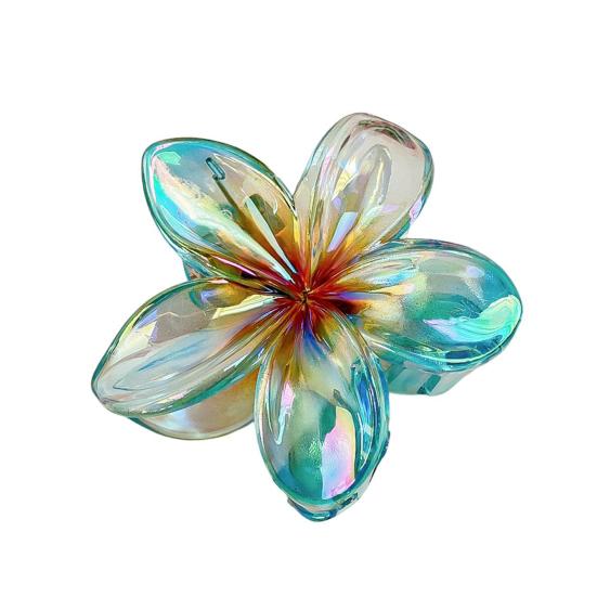 

Женская заколка для волос ярких цветов в форме цветка, элегантная нескользящая заколка для волос, заколка для волос на затылке, аксессуары для волос синий