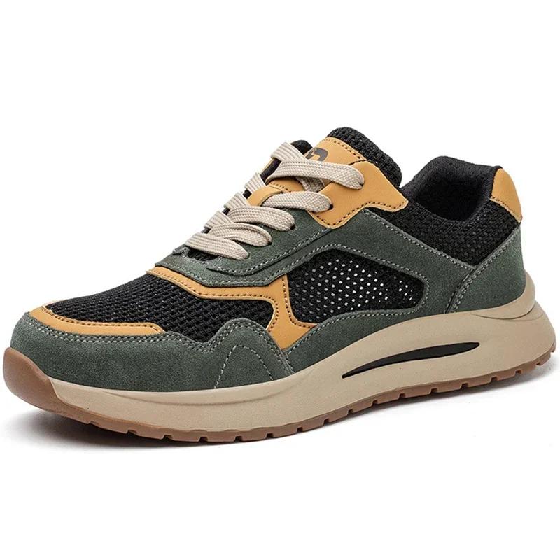 

Lightweight Work Shoes Men Women Work Sneakers Boots Puncture-Proof Indestructible Shoes Breathable Steel Toe Safety Shoes Men 45