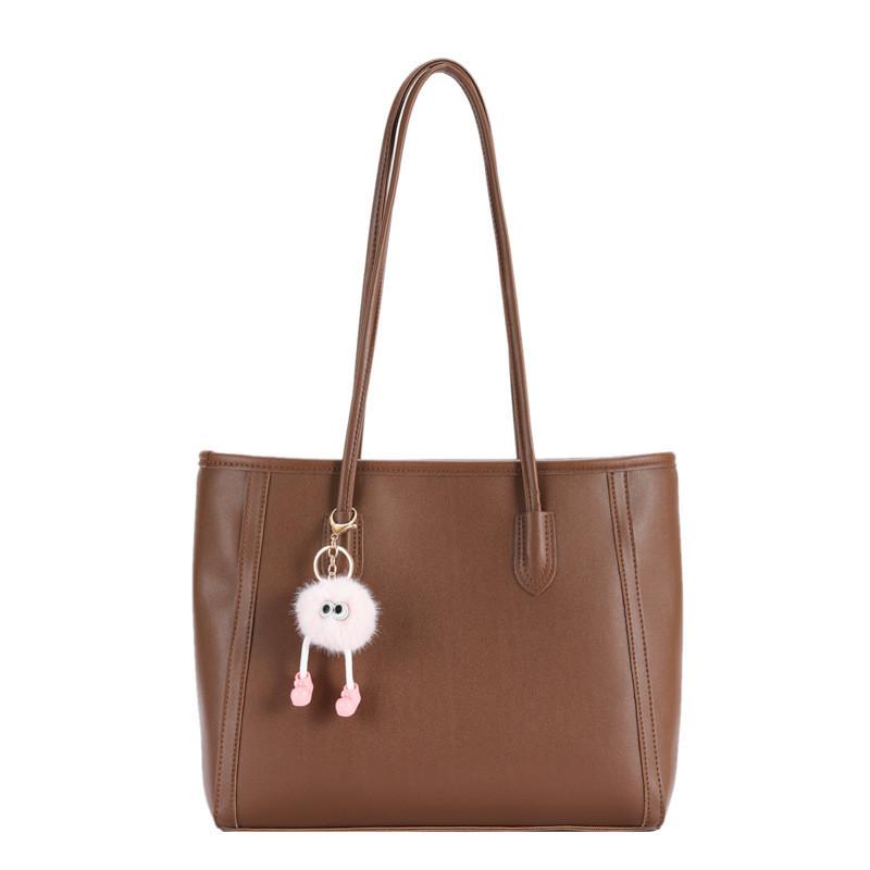 Chic Retro Pu Tote Bag For Fall 2023 Fashionable And Simple Shoulder Bag For Everyday Use