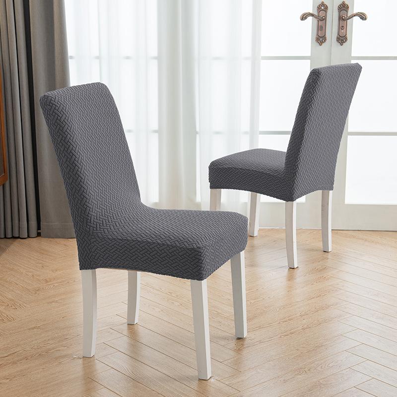 Żakardowy Polar Pogrubiony Jednoczęściowy Elastyczny Hotel Restauracja Pokrowiec na Krzesło Restauracyjne Odporny na Zabrudzenia Pokrowiec na Stołek Pokrowiec na Krzesło