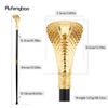 Goldener Luxus Kobra Schlangengriff Mode Gehstock für Party Dekoration Gehstock Eleganter Krummstab Knauf Gehstock 94cm