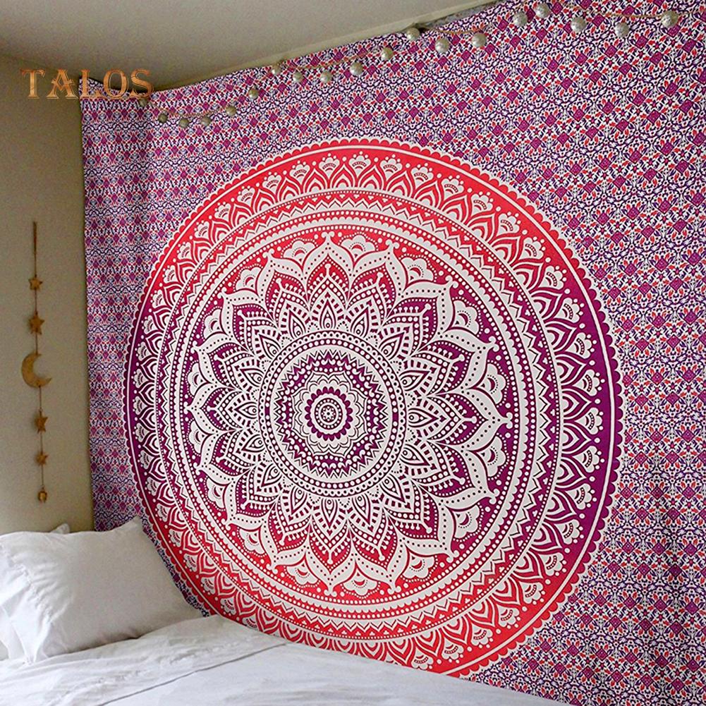 Vybavení na jógu Mandala Bohemian Yoga Mat Plážový ručník Šátek Deka Indická závěsná tapiserie