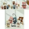 Adorable Cartoon Teddy Bear Plush Keychain Soft Stuffed Animal Gift For Kids