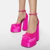Fashion New Fashion Women Pumps Retro Mary Janes Chunky Heels Sandals Spring Platform Dress Party Wedding Basic Shoes Woman Big Size