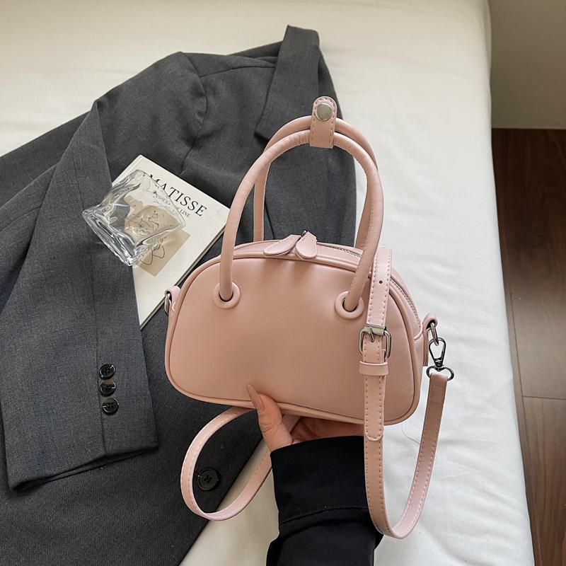 Fashionable Ladies Handbag Cute Semi-Circle Simple Large Atmosphere Single Shoulder Women's Crossbody Casual Small Bag