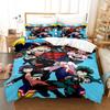 My  Hero Academia Bedding Set Japan Anime Comfortable Quilt Cover Single Double Queen Twin Full Size Duvet Cover Teens Bed Linen