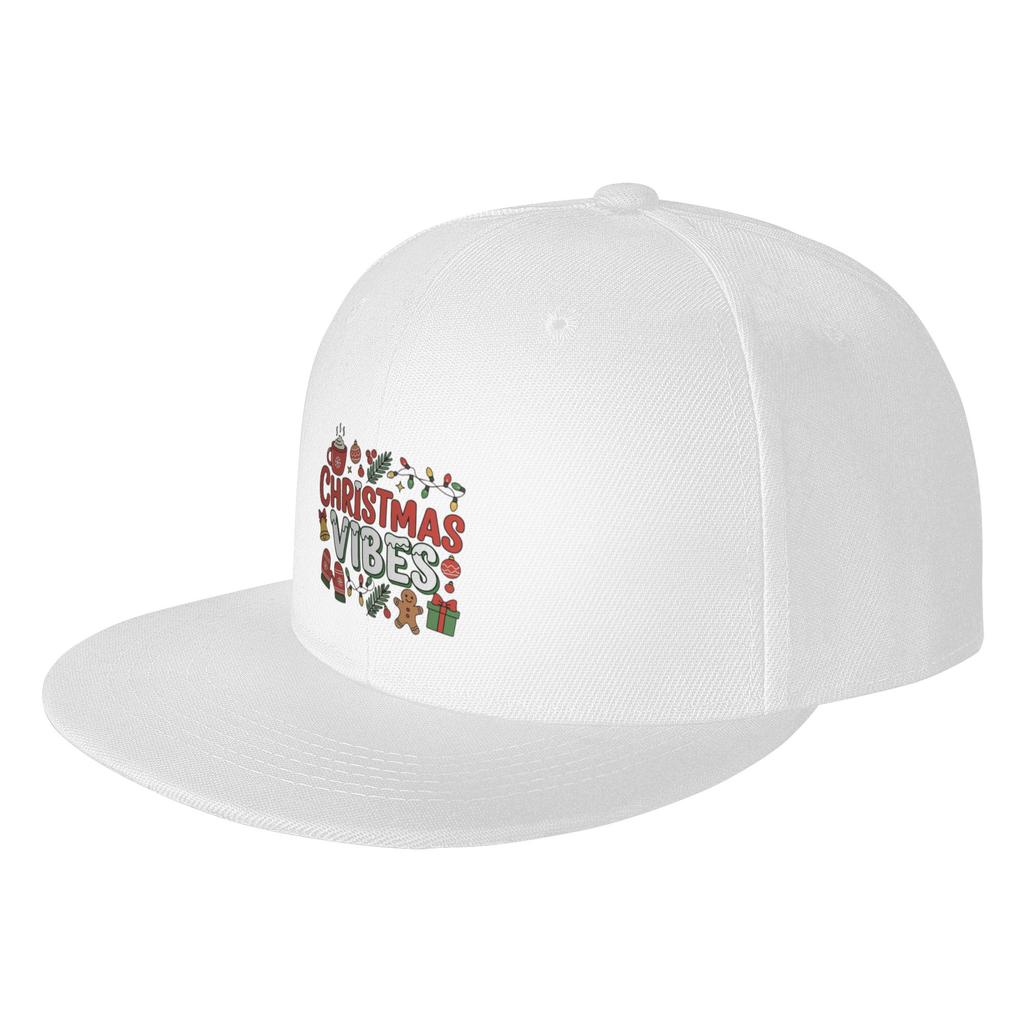 Fashion Christmas Vibes Holiday Flat Brim Sun Hat Street Outings Sun Visor