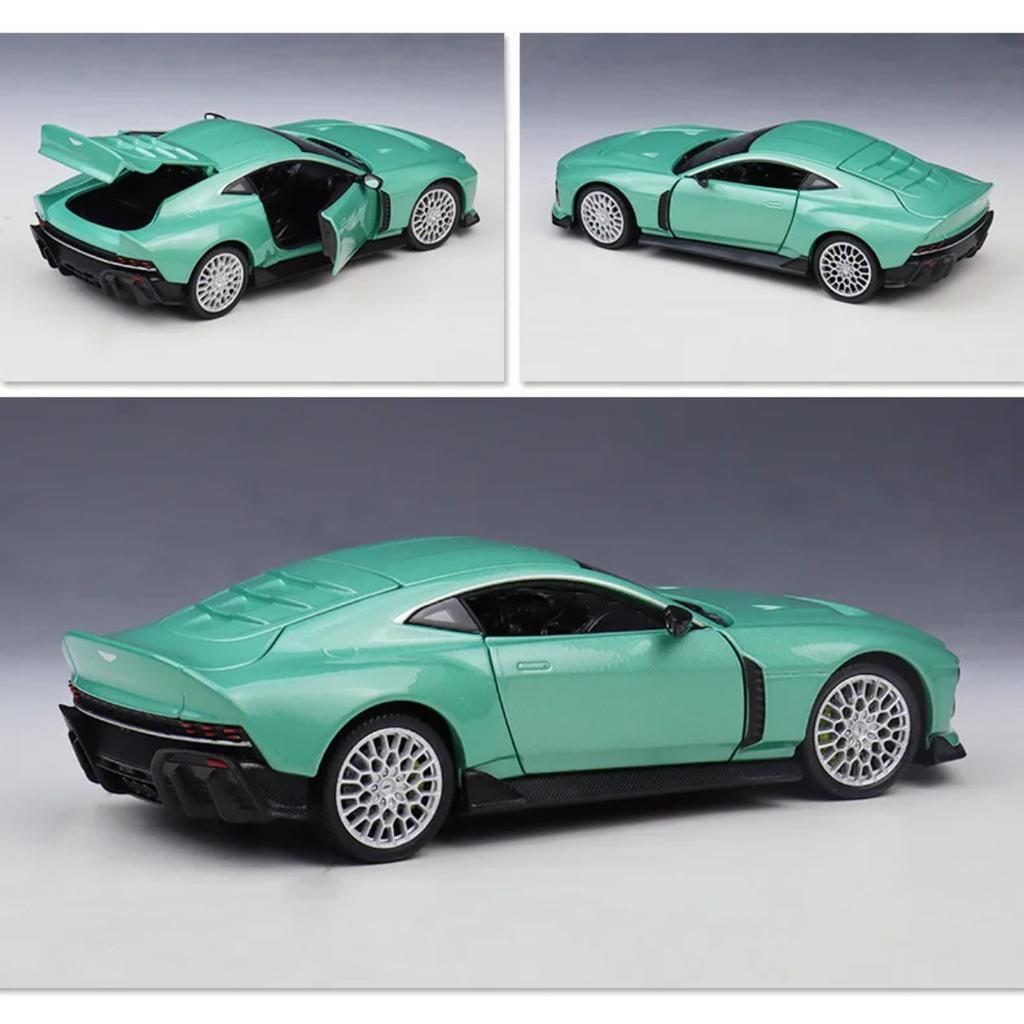 WELLY 1/24 Aston Martin Valour Alloy Super Sports Car Model Diecast Metal Racing Car Vehicle Model High Simulation Kids Toy Gift