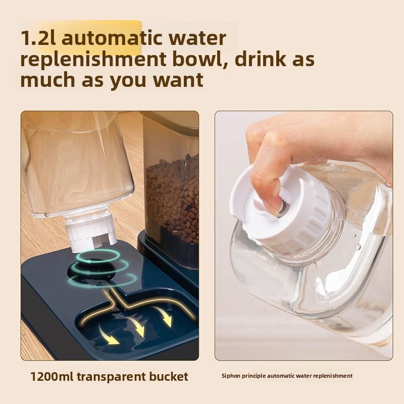 Cat Bowl, Dog Bowl, Food Bowl, Automatic Drinking Water, Double Bowl, Cat Food Bowl, Anti-tipping Water Bowl, Dog Bowl, Cat Food
