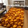 Large Realistic Apple Pattern Carpet for Living Room Bedroom Soft Anti Slip Washable Natural Fruit Style Home Decor Rug