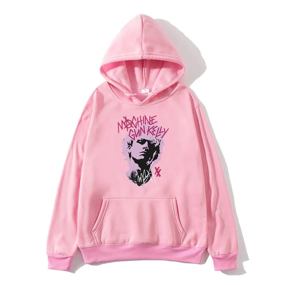 2025Mgk Langarm-Hoodie mit Kelly-Maschinengewehr-Print, Hoodie- und Pullover-Stil, XX EST Casual