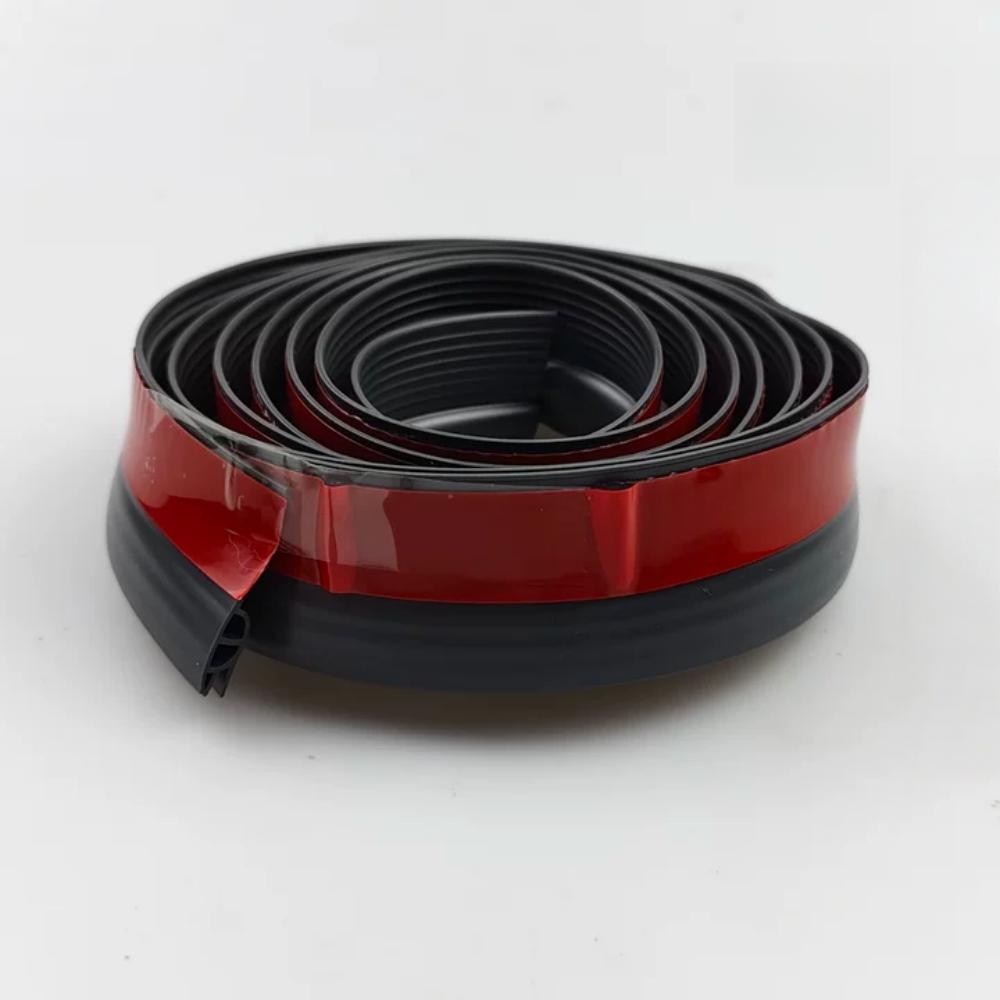 

1roll 2mX33mm PVC Sliding Door Window Weather Stripping, Triple Seal Soundproof Gap Filler, No Residue Adhesive Seal Strip 33mm&2m серый