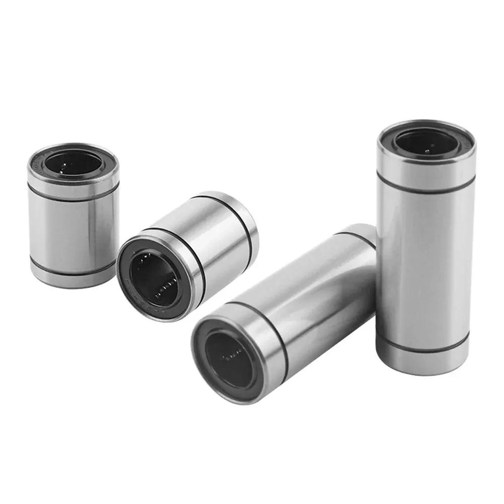 1PCS Aperture 3mm-50mm Linear Motion Ball Bearing Bushing (LM3UU~LM50UU) with Rod Shaft for CNC/3D Printer