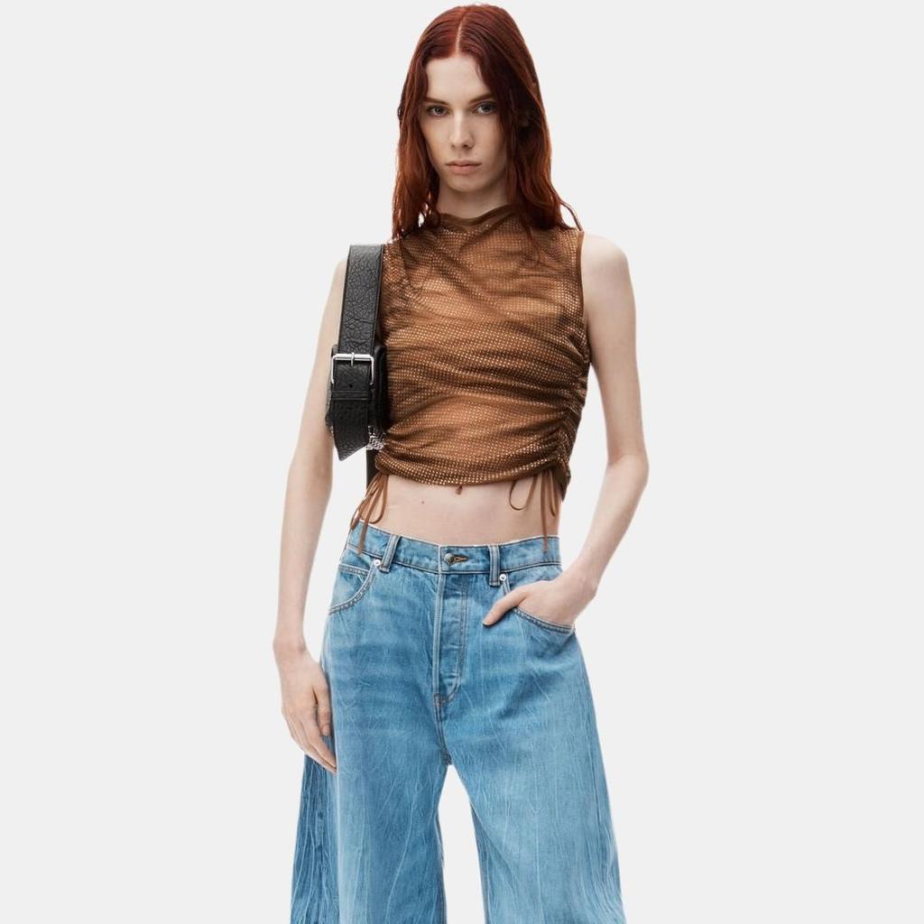 Alexander Wang Low Rise Wide Leg Jeans Women's 4DC3244358486