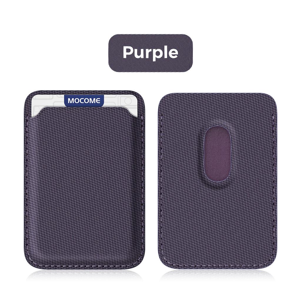 Spot technology cloth strong magnetic card bag Magsafe magnetic card bag Apple IP magnetic technology fabric card sleeve insert card
