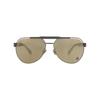 Philipp Plein Aviator Frame Acetate Sunglasses Gunmetal Brown