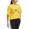 Adidas Neo X Keith Haring T Shirts Women's Yellow Crew Neck Moderate HD7253