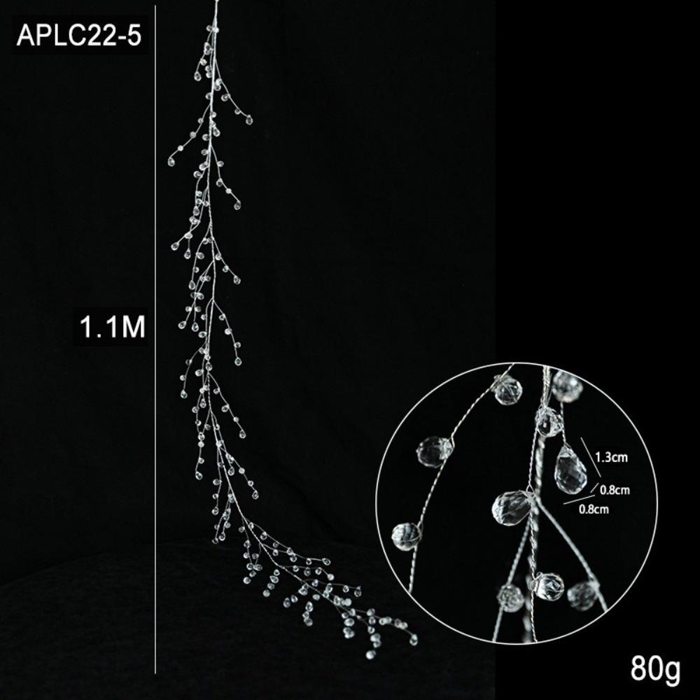

Хрустальная имитация жемчужной цепочки Рождественские подвески Новогодние креативные украшения для елки Подвеска