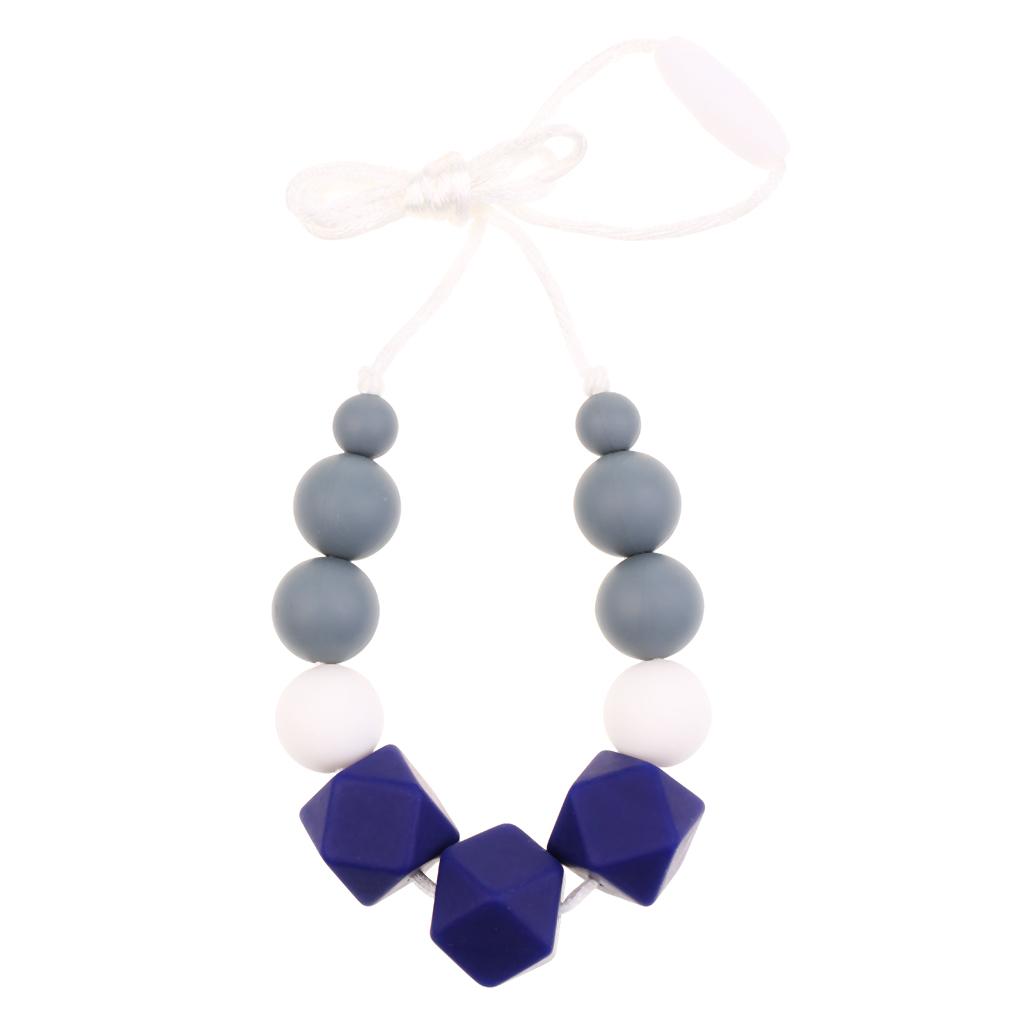 1pc Silicone Nursing Teething Chewable Teething Necklace Toy