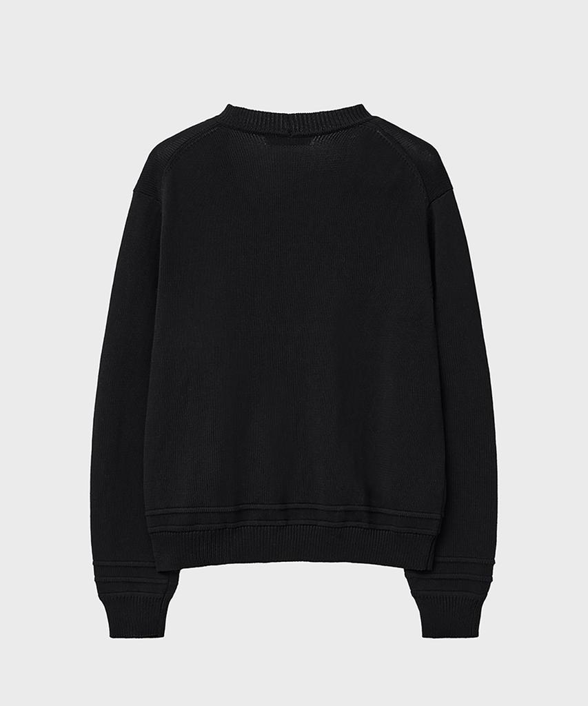 Noirer For Woman Lux Cotton Classic Cardigan (Black)