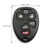Black 6 Buttons Key Fob Remote Control Case Shell Replacement Key Chip OUC60270 for Cadillac Escalade 2007-2014 Chevrolet Suburban