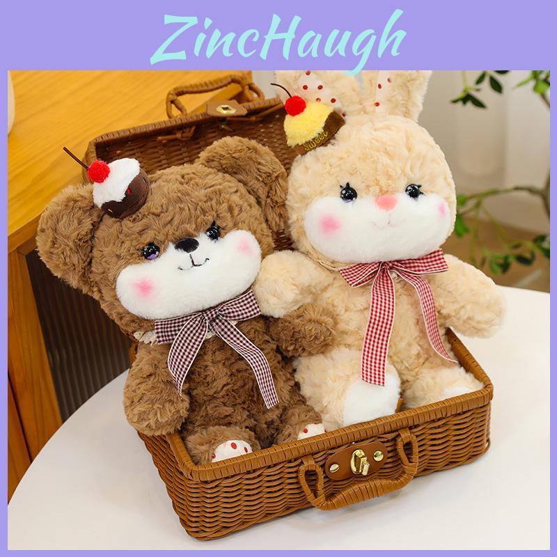 Plush Bunny Bear Toy With Pp Cotton Filling For Kids Girls Boys Gift