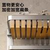 Bathroom Folding Towel Rack Wall Mount No Drill Shower Storage Shelf Space Aluminum