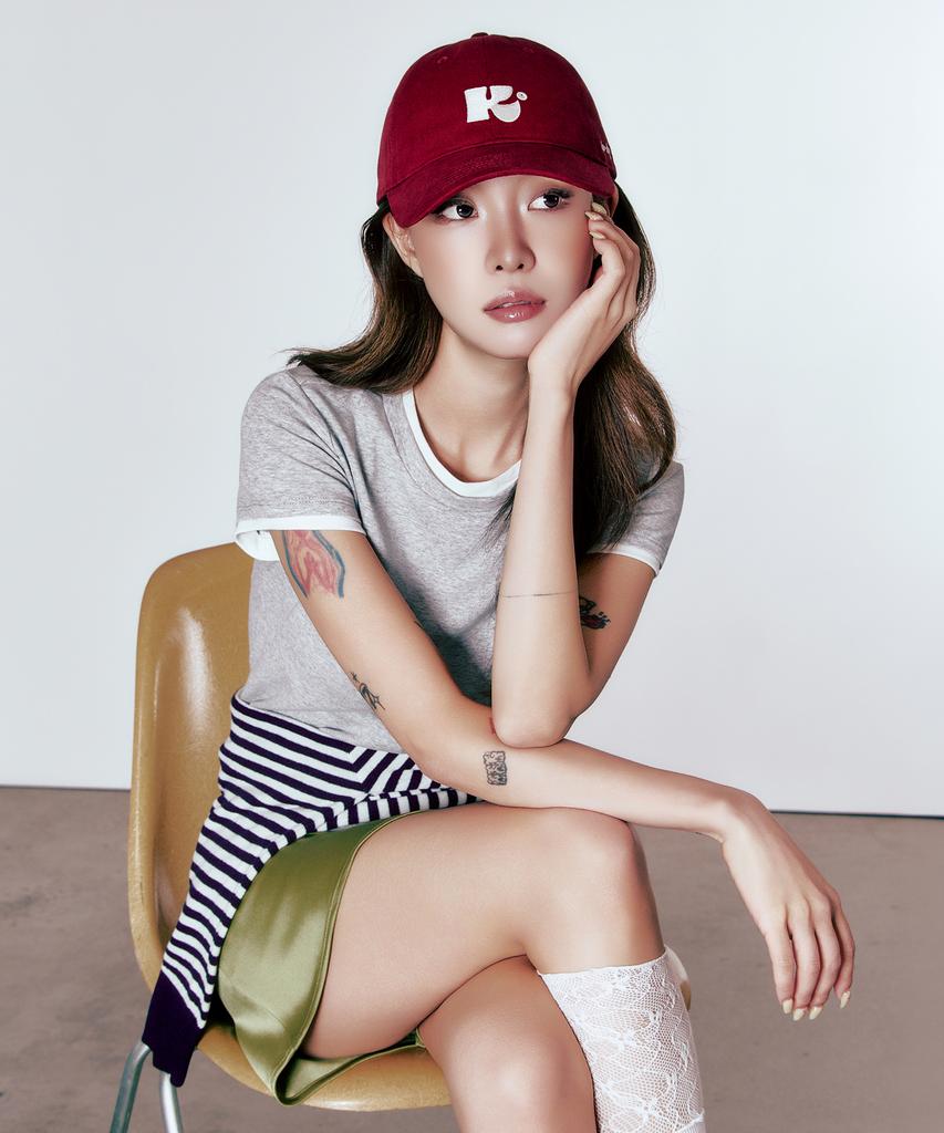 Seutillouki Monogram Ball Cap_Burgundy