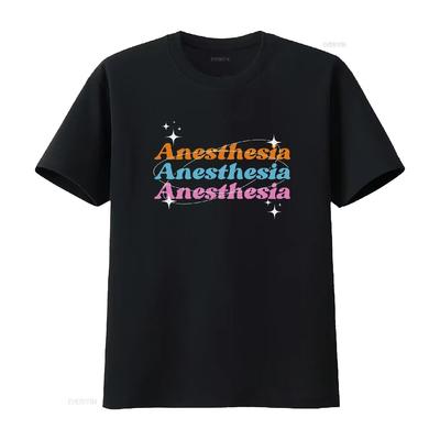 Cool Anesthesia T Shirt for CRNAs Anesthesiologists and Assistants Vintage Washed Unisex Fashion Designer Clothes Comfortable