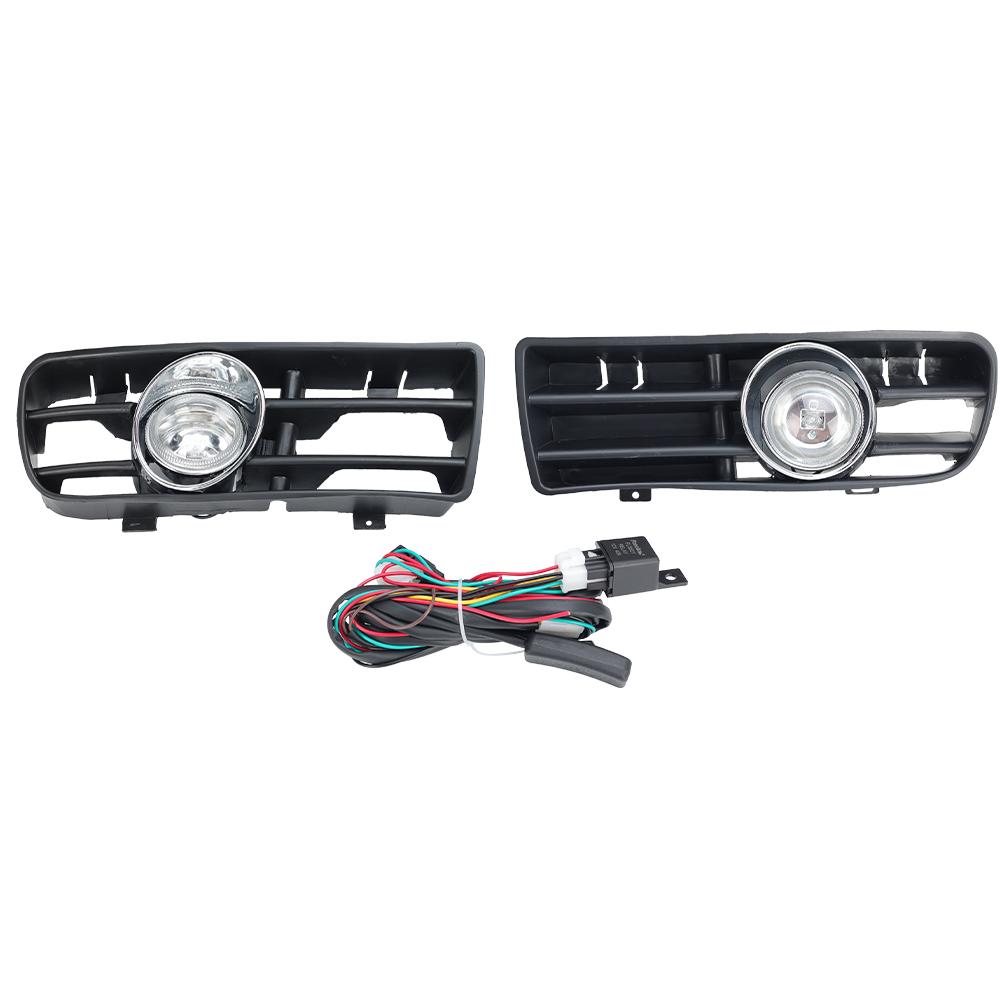 1 Pair Fog Light for Golf MK4 TDI 1999 2000 2001 2002 2003 2004 Front Bumper Grille Halogen Fog Lamp with Wiring Car Auto Parts