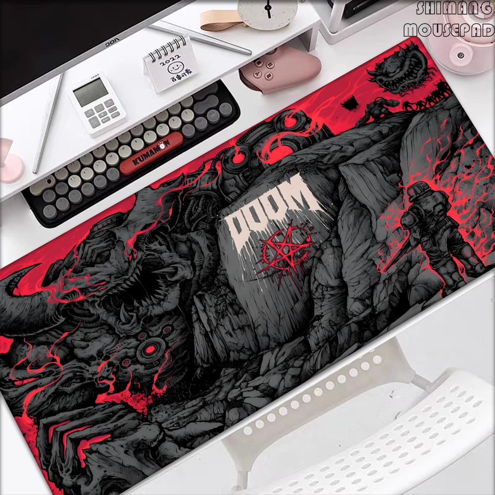 Heißes Spiel DDOOM EEternal Mauspads Gaming Zubehör Große Mauspads Gamer XXL Teppich PC Schrank Tischunterlage xMM Mauspads Teppich