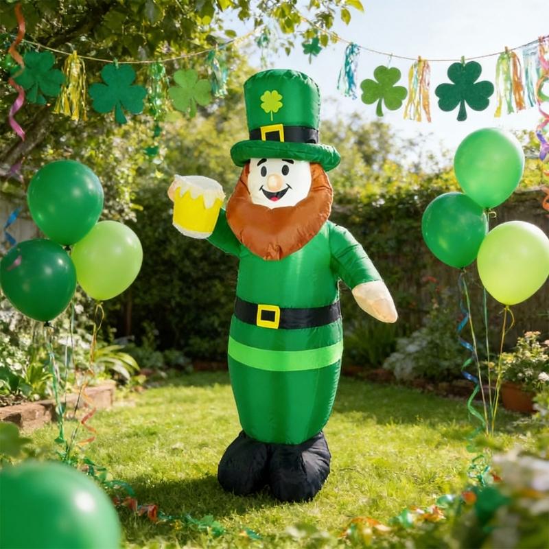 Waterproof Polyester Seasonal Inflatable Character With Internal Fan And Stakes For Outdoor Use