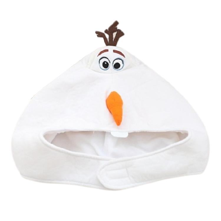 

Милая мультяшная шапка снеговика, головной убор персонажа, регулируемая для разных возрастов, для косплей-вечеринки и активного отдыха 1 белый