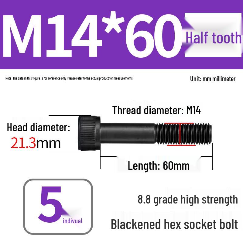 8.8 High-Strength Socket Head Cap Screw Bolt (M4-M20)