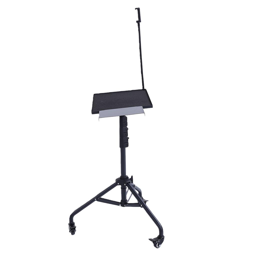 Laptop Tripod Stand Adjustable Height 28 51.2 Inch Portable Projector Tripod Stand with Casters Mouse Tray Phone Holder