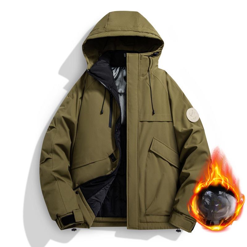 Autumn and Winter New Outdoor Temperament Cotton-padded Jacket Thickened Jacket Warm Hooded Casual Cotton-padded Clothes