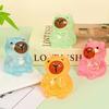 Kawaii Capybara Stress Squeeze Toy Decompression Soft Glitter Gummy Fidget Toys Stress Relief Tool Anti-Anxiety Squeeze Toy Gift