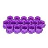 200Pcs Tattoo Ink Cups Honeycomb Shape Pigment Holder Cups Permanent Makeup Supplies Purple