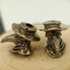 Brass Plague Doctor Crow Knife Pendant Personality Car Key Pendant Punk Fashion Paracord Rope Bead Pendant Accessories