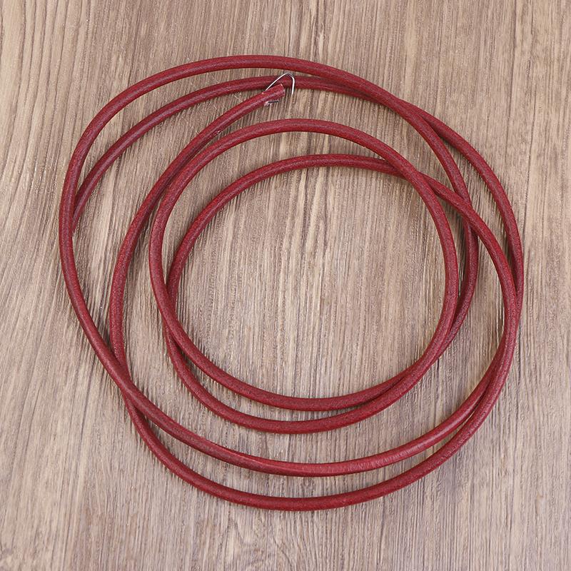 1Pc 183Cm Leather Belt Treadle Parts With Hook 3/16" 5Mm Easy Installment For Household Old Sewing Machines Accessory
