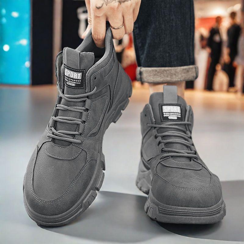 High-top Men's Shoes 2024 Autumn New Trend Sports Site Wear-resistant Labor Protection Mountaineering Casual Tooling Wind Martin Boots