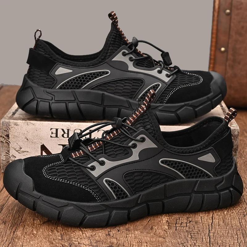 New Summer Men Sneakers Breathable Walking Casual Shoes for Men's Shoes Outdoor Non-slip Sport Loafers Mocassin Skateboard Shoes