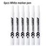1/6 Pcs White Marker Paint Pens Waterproof Rubber Permanent Marker Pen Car Tyre Tread Environmental Tire Painting Dot Markers