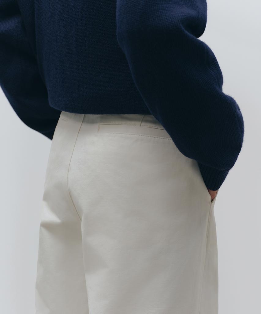 MUSINSA STANDARD Brushed One-Tuck Wide Chino Pants [Cream]