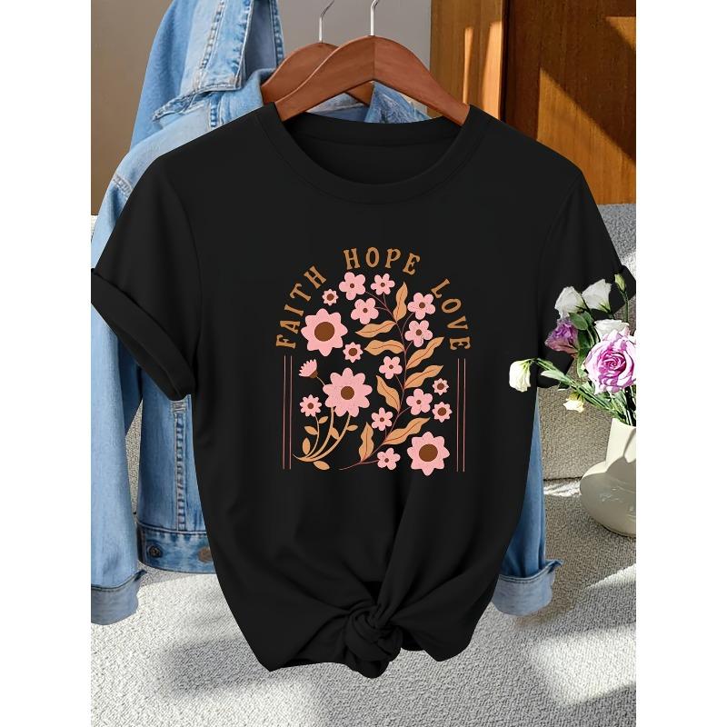 Wo Vintage Soft Relaxed Fit T-Shirt - Short Sleeve Round Neck Blouse Suitable for Spring Summer Fall, Casual Casual Attire, Machine Washable S чёрный