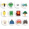 23 Pcs Tanghulu Applique Patches Lovely Frogs Iron On Patches House Embroidered Patches Repair Patches Sew On Patches
