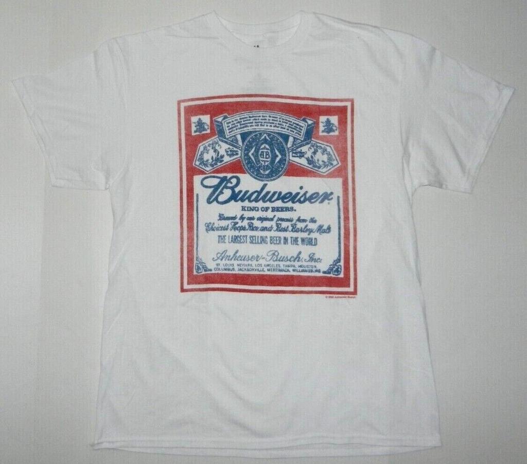26 Junk Food Budweiser Label Logo Tee Shirt New Unisex T-Shirt