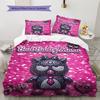 Badtz-Maru Pattern Bedding,Quilt Set Quilt Cover Pillowcase Home Birthday Gift(1 * Duvet Cover + 2 * Pillowcase, Without Core)